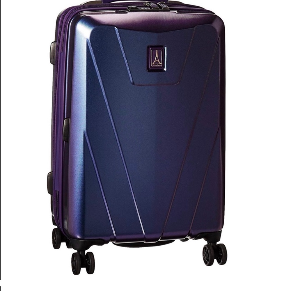 Traveler Pro Purple Carry On Spinner Luggage